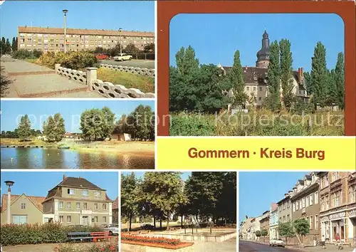 Gommern Max Planck Str Am Kulk Lehrlingswohnheim Rathaus PdF Gruenanlage Martin Schwantes Str Kat. Gommern