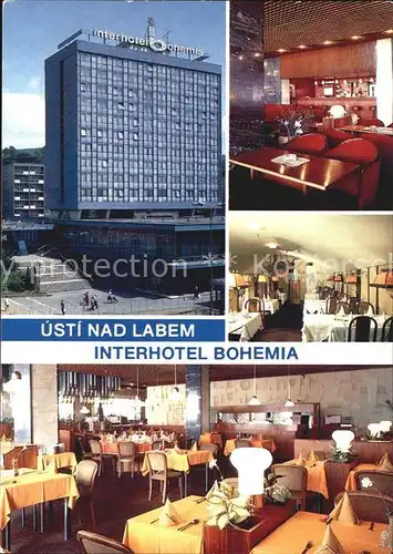 Usti nad Labem Interhotel Bohemia Gastraum Speisesaal Kat. Usti nad Labem