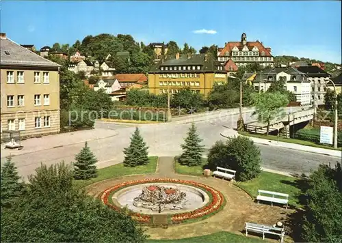 Elsterberg Vogtland An der August Bebel Bruecke Kat. Elsterberg Vogtland