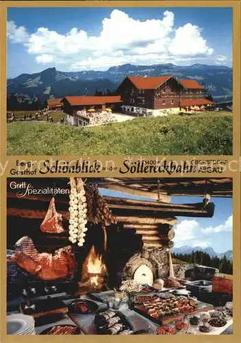 Oberstdorf Gasthaus Schoenblick an Soellereckbahn  Kat. Oberstdorf