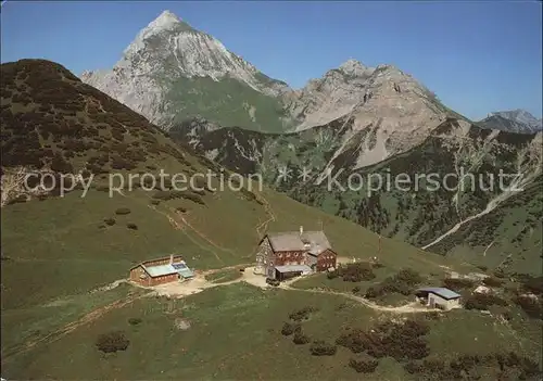 Hinterriss Tirol Fliegeraufnahme Falkenhuette Kat. Vomp