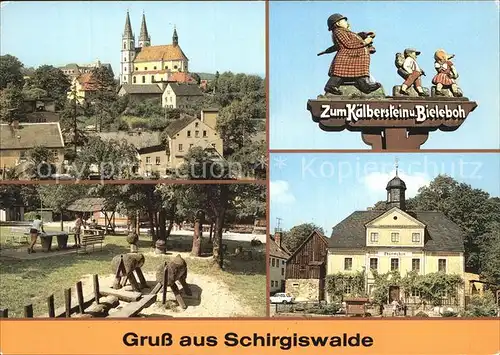 Schirgiswalde Ferienheim Thuermchen Wegweiser Kat. Schirgiswalde