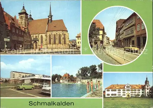 Schmalkalden Altmarkt Freibad Schloss Wilhelmsburg Kat. Schmalkalden