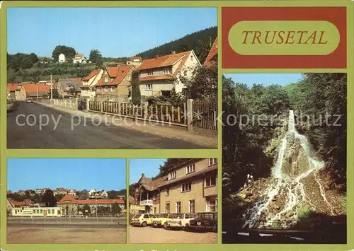 Trusetal Eisensteinstrasse Wasserfall Kat. Trusetal