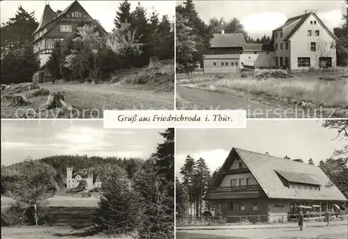 Friedrichsroda Spiessberghaus Tanzbuche Schloss Rheinhardsbrunn Heuberghaus Kat. Friedrichsroda