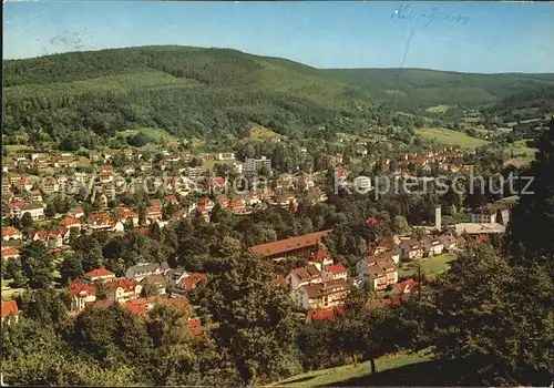 Bad Orb Fliegeraufnahme mit Kurviertel Kat. Bad Orb