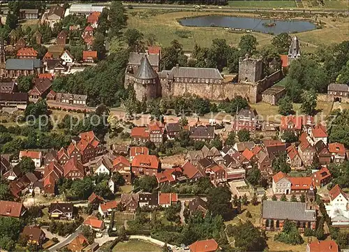 Bad Bentheim Fliegeraufnahme Schloss mit Schlosspark Kat. Bad Bentheim