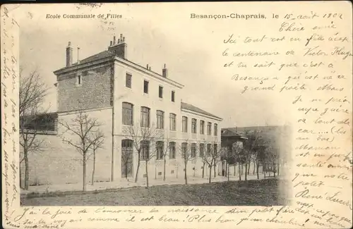 Besancon Doubs Chaprais Ecole Communale de Filles x / Besancon /Arrond. de Besancon