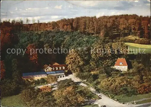 Bistensee Waldgasthaus Baumgarten Fliegeraufnahme Kat. Bistensee