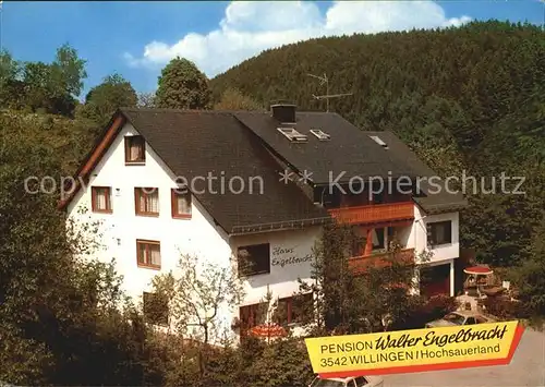 Willingen Sauerland Pension Walter Engelbracht Kat. Willingen (Upland)