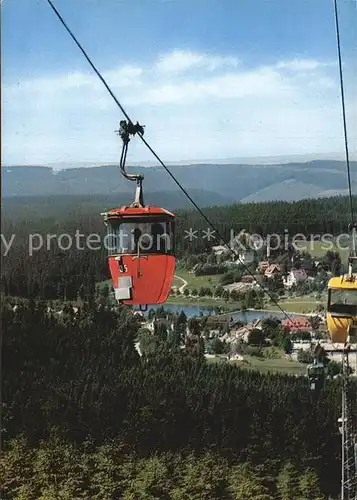 Hahnenklee Bockswiese Harz Kabinenseilbahn Kat. Goslar