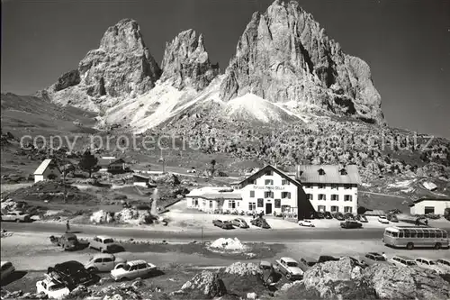 Passo Sella Rifugio Gruppo del Sassolungo Kat. Italien