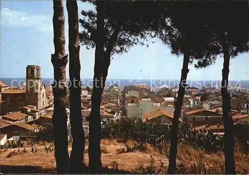 Malgrat de Mar Ortspartie mit Kirche Kat. Malgrat de Mar