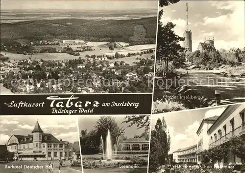 Tabarz Inselsberg Kurhotel Deutscher Hof Lesehalle FDGB Heim Neubauer Kat. Tabarz Thueringer Wald