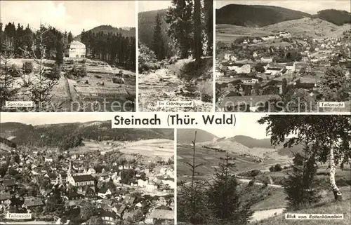 Steinach Thueringen Sanatorium Goeritzgrund Panoramen Kat. Steinach Thueringen