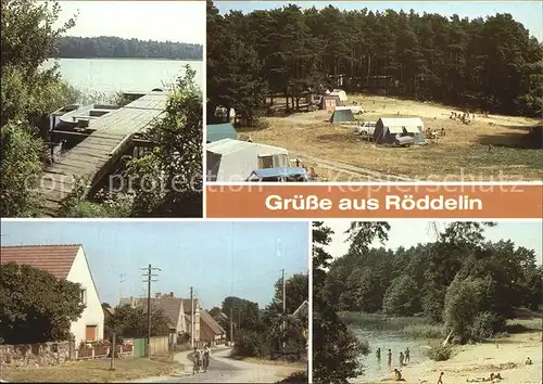 Roeddelin Roeddeliner See Campingplatz Badestelle Kat. Templin