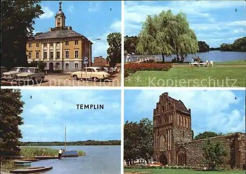 Templin Rathaus Stadtsee L?bbesee Prenzlauer Tor Kat. Templin