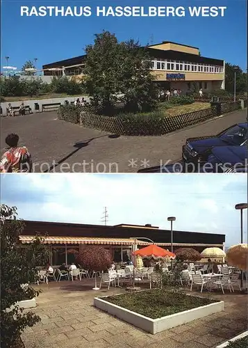 Knuellwald Autobahnrasthaus Hasselberg West Kat. Knuellwald