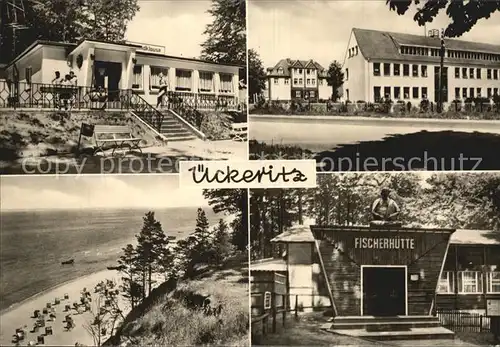 ueckeritz Usedom Strandklause Polytechnikum Tanzbar Fischerhuette Kat. ueckeritz Usedom