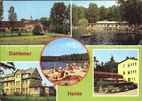 Dahlener Heide Schmannewitz Waldbad Dammuehlenteich FDGB Heime Kat. Dahlen Sachsen