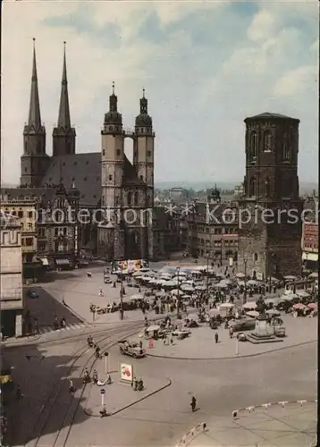 Halle Saale Markt Kirche Kat. Halle