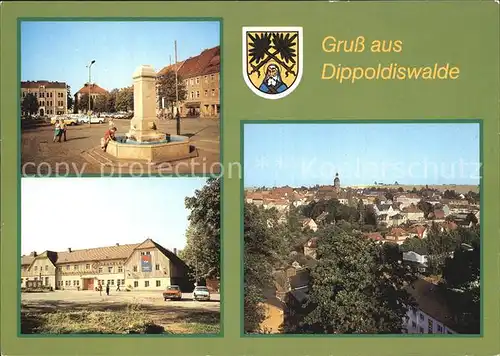 Dippoldiswalde Osterzgebirge Kreiskulturhaus Parksaele Platz des Friedens Denkmal Kat. Dippoldiswalde