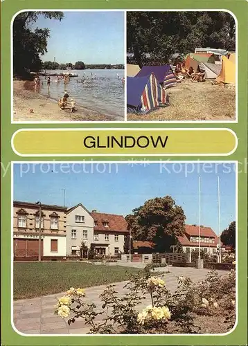 Glindow Badestelle Campingplatz  Kat. Werder