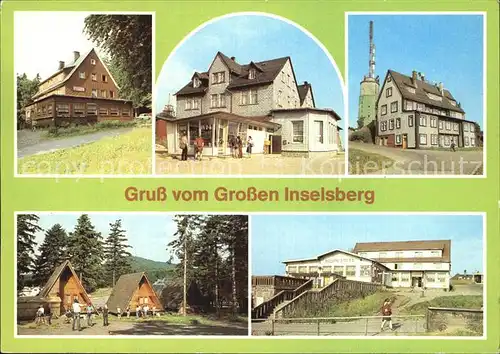 Grosser Inselsberg Haus am Reitstein HO Gaststaette Stadt Gotha Berggasthof Stoehr Kat. Brotterode