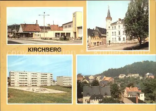 Kirchberg Sachsen Einkaufszentrum Rathaus Panorama Kat. Kirchberg Sachsen