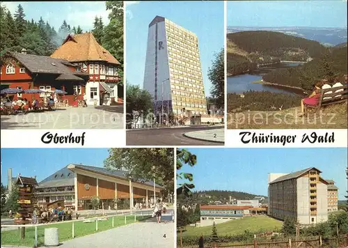 Oberhof Thueringen Erholungsheime Obere Schweizerhuette und Rennsteig Luetschetalsperre  Kat. Oberhof Thueringen