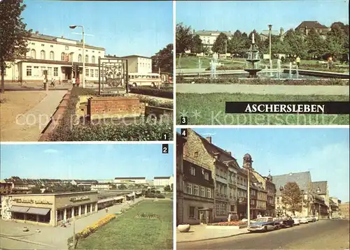 Aschersleben Bahnhof Ladenstrasse  Kat. Aschersleben