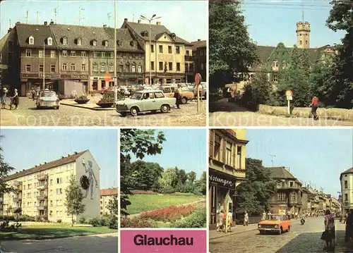 Glauchau Markt Schloss Forderglauchau Rosarium Kat. Glauchau