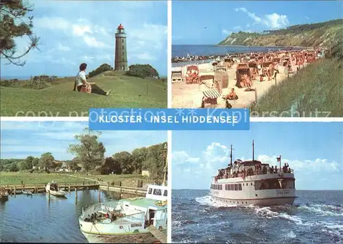 Kloster Hiddensee Leuchtturm Strand Hafen  Kat. Insel Hiddensee