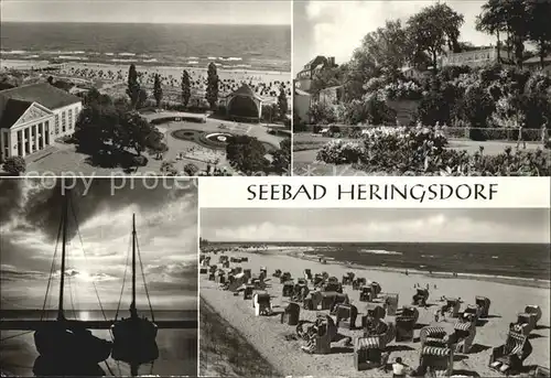 Heringsdorf Ostseebad Usedom Kurpark Badestrand Kat. Heringsdorf