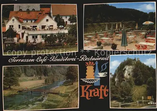 Rupprechtstegen Terrassen Cafe Kraft  Kat. Hartenstein