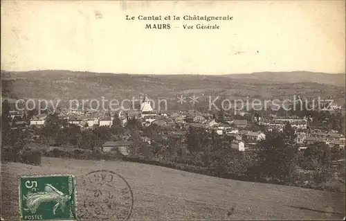 Maurs Vue generale Collection Le Cantal et la Chataigneraie Kat. Maurs