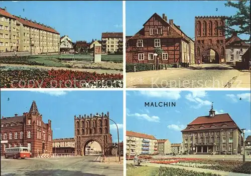 Malchin Demmin Karl Dressel Str Steintor Kalensches Tor Rathaus / Malchin /Demmin LKR