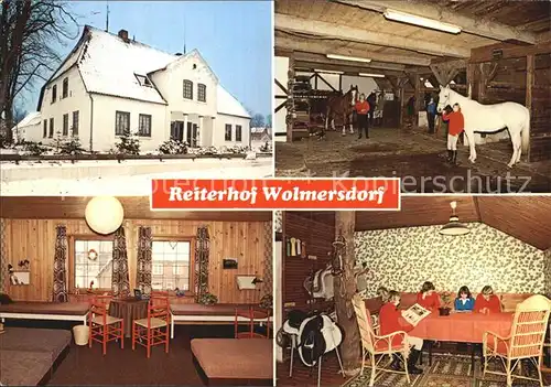 Wolmersdorf Reiterhof Wolmersdorf Pferd  Kat. Wolmersdorf