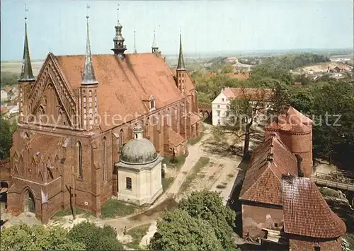 Frombork Gotycka katedra Fragment murow obronnych Kat. Frauenburg Ostpreussen