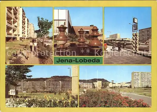 Lobeda Kulturhaus Brunnenplastik Markt Kat. Jena