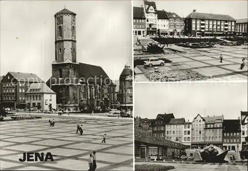 Jena Thueringen Platz der Kosmonauten Stadtkirche