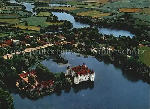 Gluecksburg Ostseebad Fliegeraufnahme Schloss Flensburger Foerde Kat. Gluecksburg (Ostsee)