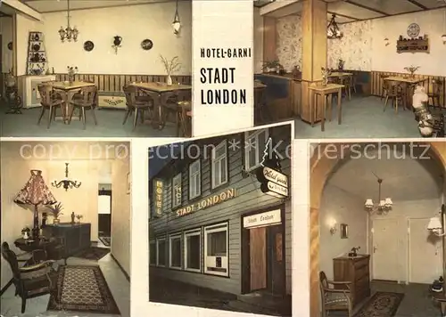 Zellerfeld Hotel garni Stadt London  Kat. Clausthal Zellerfeld