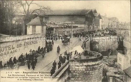 Angouleme Boulevard Pasteur et les Halles Hotel de France Kat. Angouleme