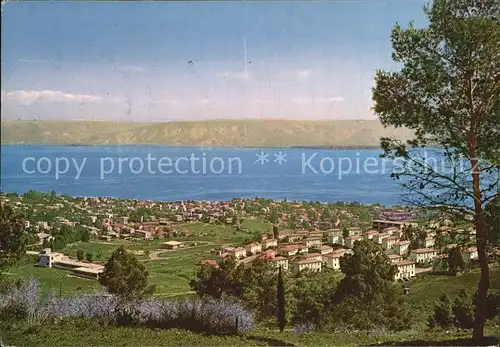 Tiberias General view with Lake of Galilee Kat. Tiberias