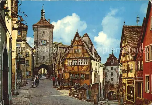 Rothenburg Tauber Ploenlein Kat. Rothenburg ob der Tauber