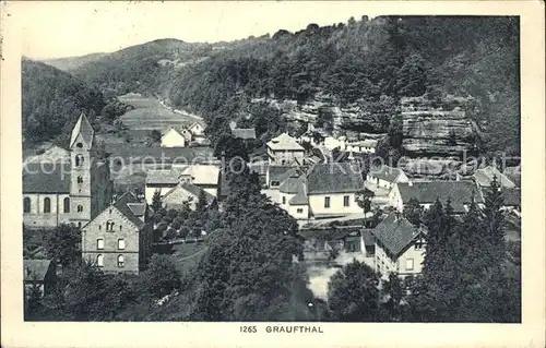 Graufthal Bas Rhin Ortsansicht mit Kirche Kat. Eschbourg