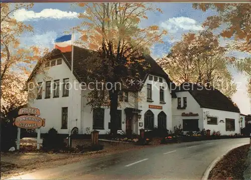 Quarnbek Hotel Landkrug Stampe Aufklappkarte  Kat. Quarnbek