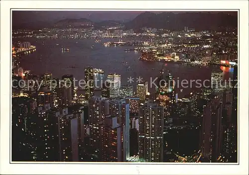 Hongkong Panorama bei Nacht Kat. China