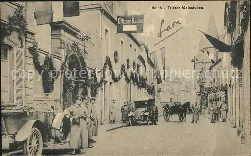 Laon Aisne Offizier Kasino Trierer Weinstuben Kat. Laon